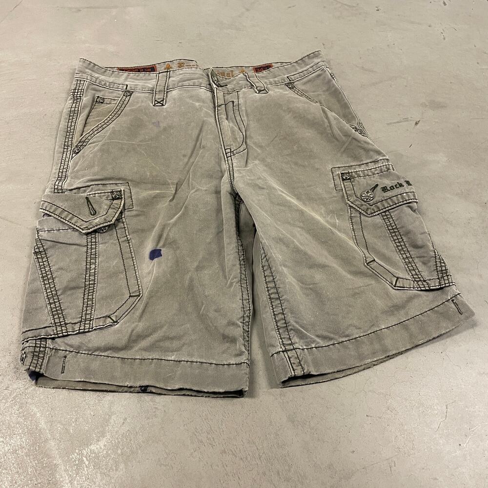 Y2K rock revival cargo shorts 34